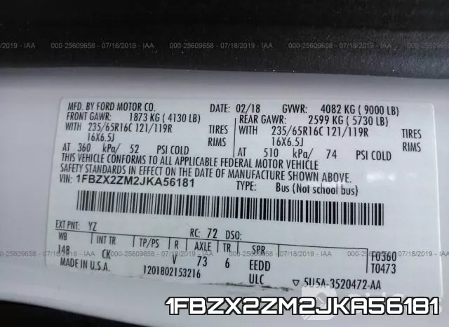 1FBZX2ZM2JKA56181 фото 10