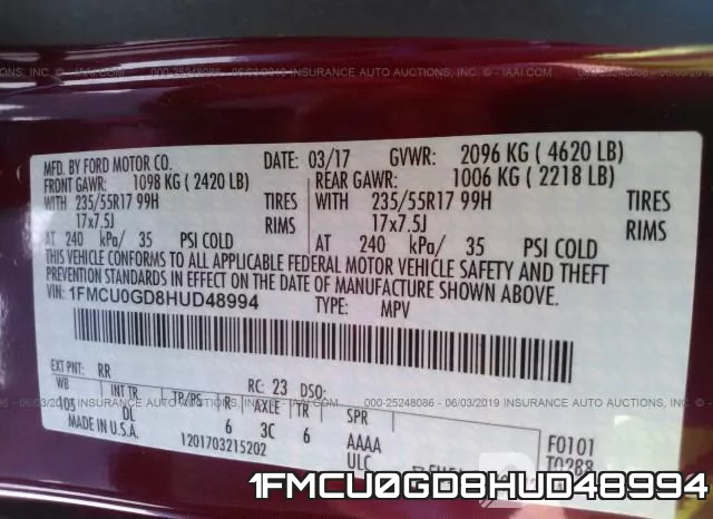1FMCU0GD8HUD48994 фото 10