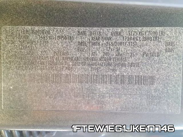1FTEW1EG1JKE17746 фото 2