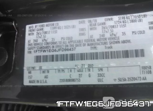 1FTFW1EG6JFD96437 фото 10