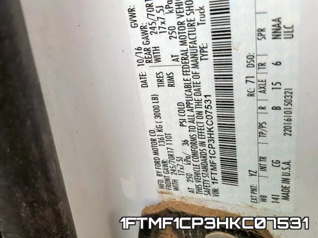 1FTMF1CP3HKC07531 фото 2