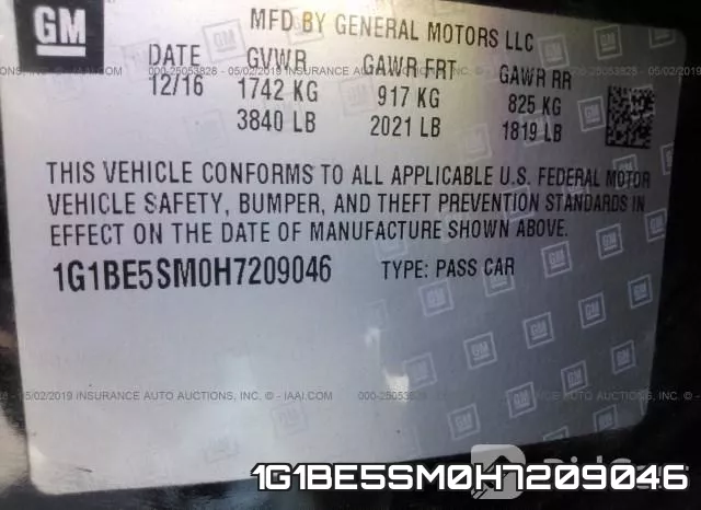 1G1BE5SM0H7209046 фото 10