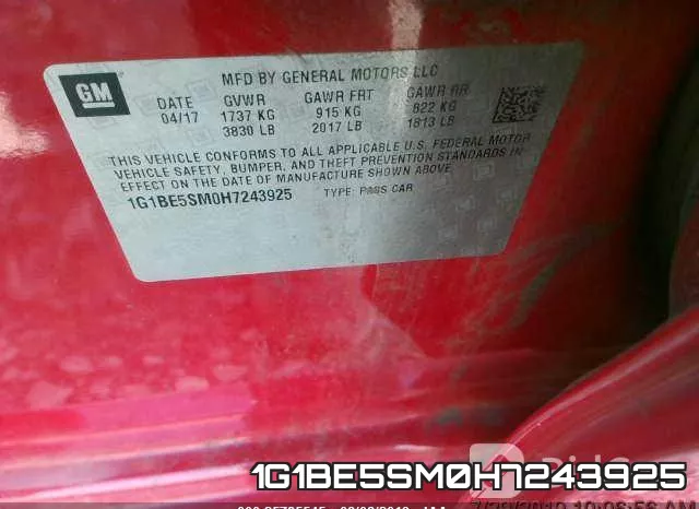 1G1BE5SM0H7243925 фото 10