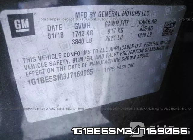 1G1BE5SM3J7169065 фото 10