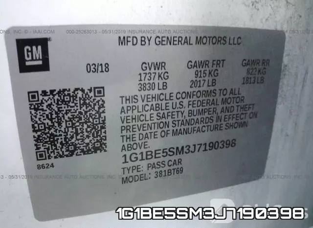 1G1BE5SM3J7190398 фото 10