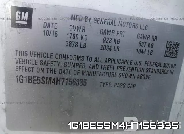 1G1BE5SM4H7156335 фото 10