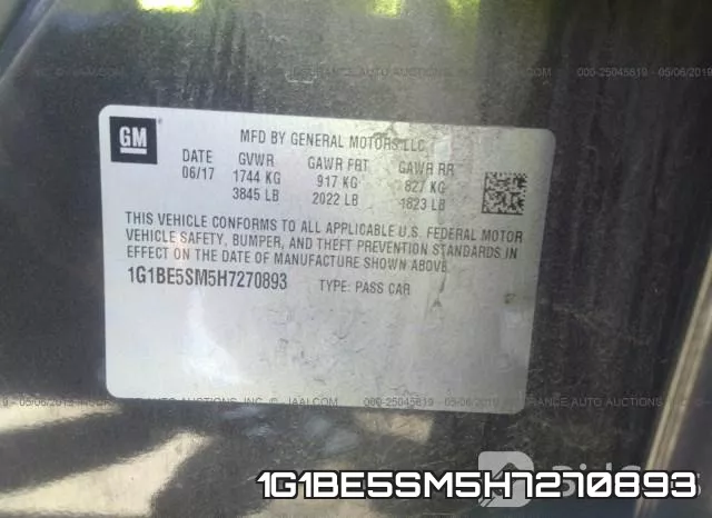 1G1BE5SM5H7270893 фото 10