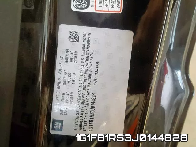1G1FB1RS3J0144828 фото 2
