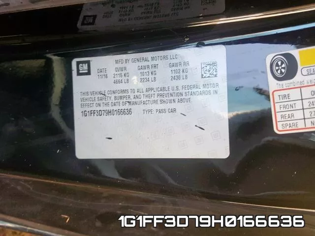 1G1FF3D79H0166636 фото 2