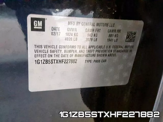 1G1ZB5STXHF227882 фото 2