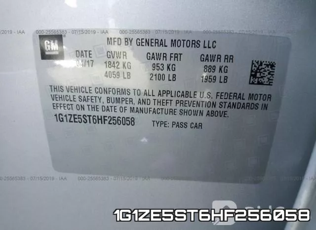 1G1ZE5ST6HF256058 фото 10