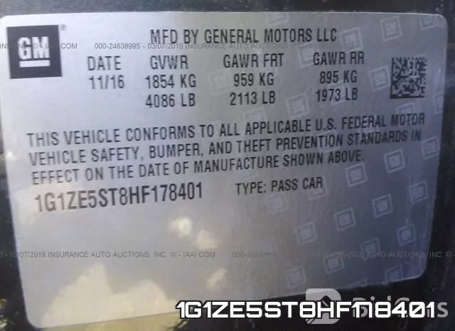 1G1ZE5ST8HF178401 фото 9
