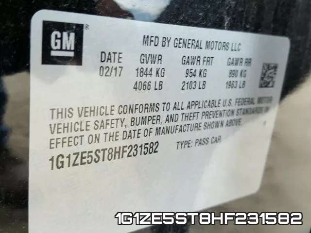 1G1ZE5ST8HF231582 фото 2