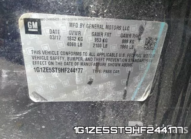 1G1ZE5ST9HF244177 фото 10