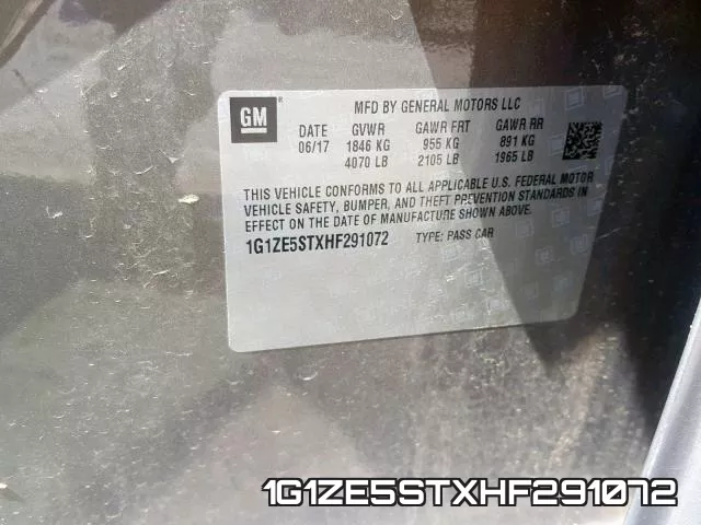 1G1ZE5STXHF291072 фото 2