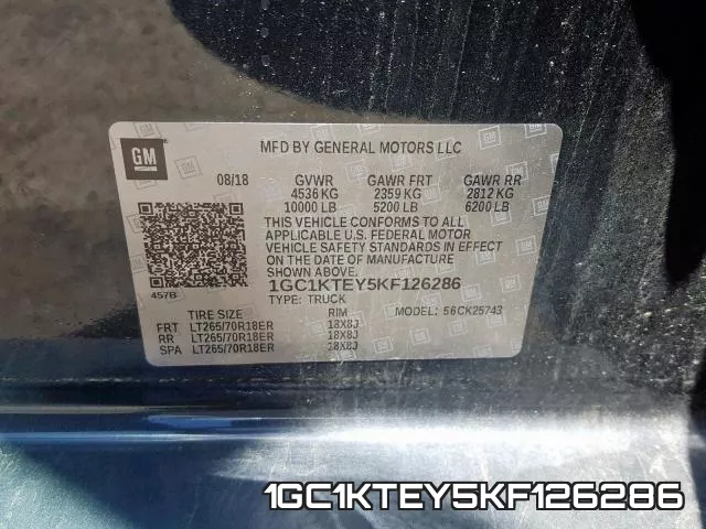 1GC1KTEY5KF126286 фото 2