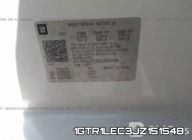 1GTR1LEC3JZ151548 фото 10