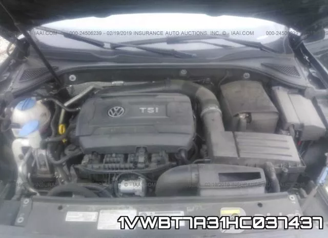 1VWBT7A31HC037437 фото 2