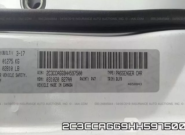 2C3CCAGG9HH597500 фото 10