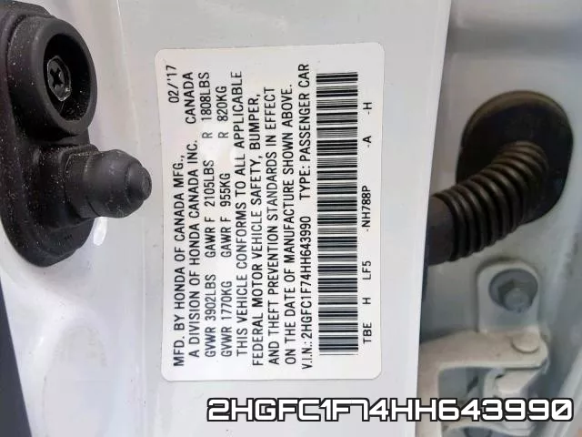 2HGFC1F74HH643990 фото 2