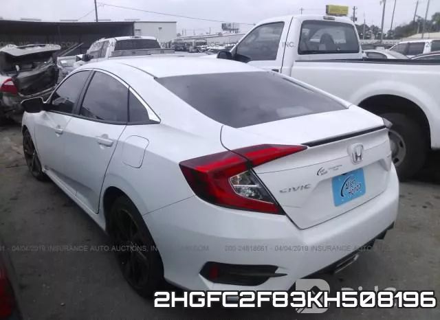 2HGFC2F83KH508196 фото 4