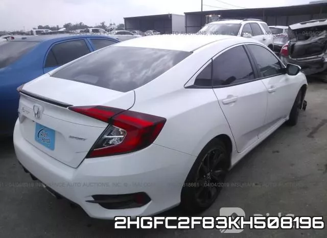 2HGFC2F83KH508196 фото 5