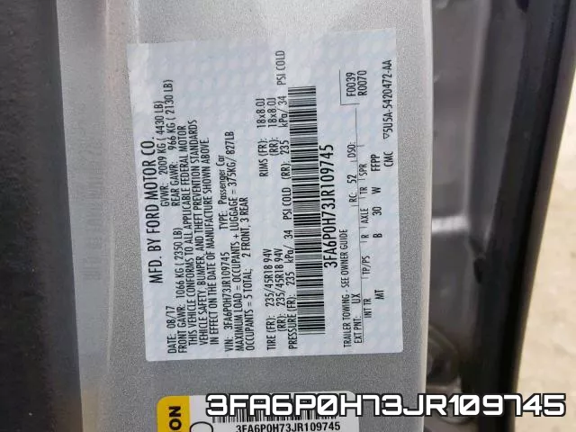 3FA6P0H73JR109745 фото 2