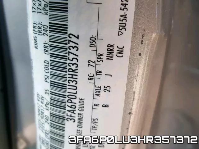 3FA6P0LU3HR357372 фото 2