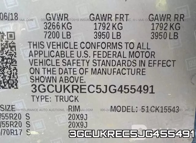 3GCUKREC5JG455491 фото 10