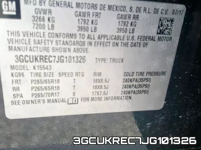 3GCUKREC7JG101326 фото 2