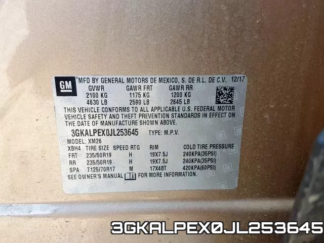 3GKALPEX0JL253645 фото 2