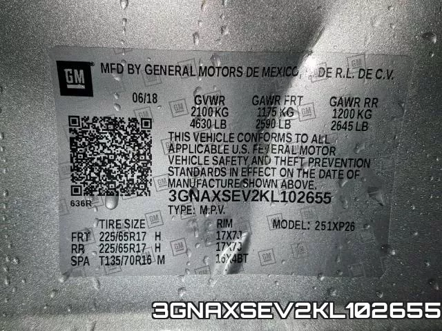 3GNAXSEV2KL102655 фото 2