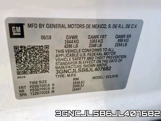 3GNCJLSB6JL407682 фото 2