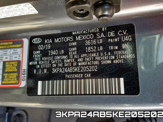3KPA24AB5KE205202 фото 2