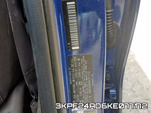 3KPF24AD6KE077172 фото 2
