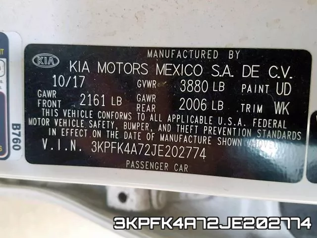 3KPFK4A72JE202774 фото 2