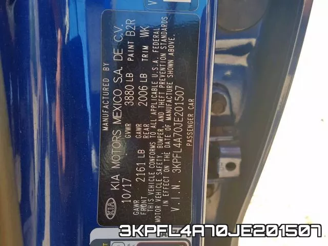3KPFL4A70JE201507 фото 2