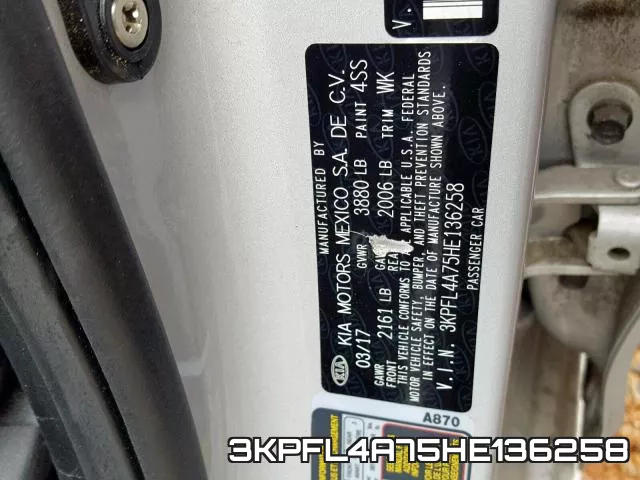 3KPFL4A75HE136258 фото 2