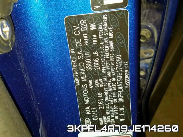 3KPFL4A79JE174260 фото 2