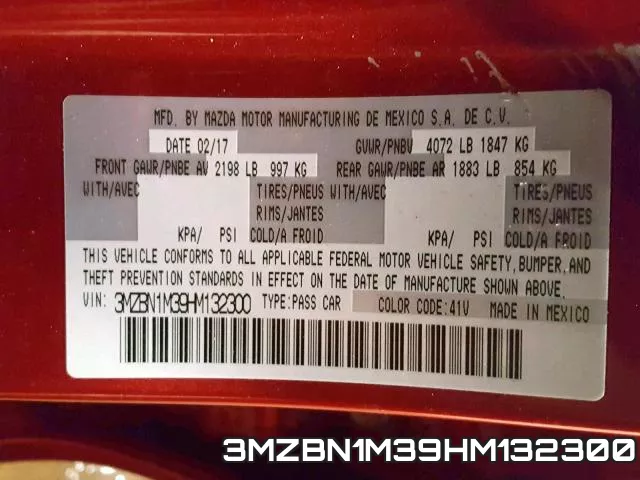 3MZBN1M39HM132300 фото 2