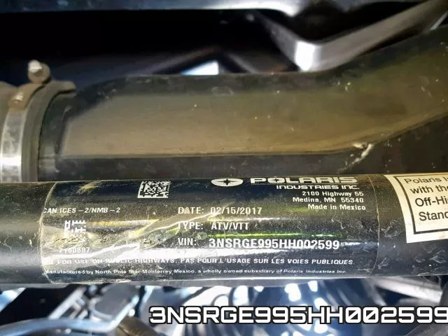 3NSRGE995HH002599 фото 2