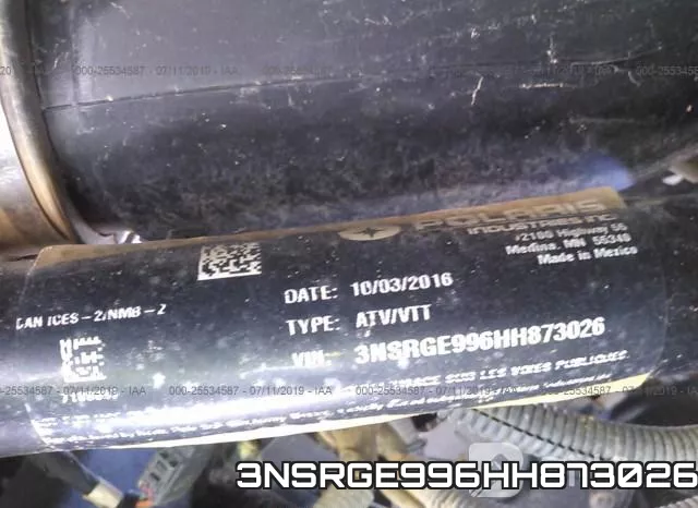 3NSRGE996HH873026 фото 2