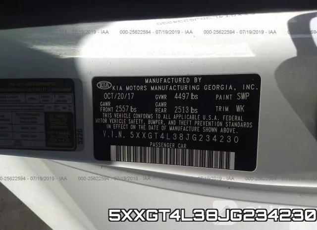5XXGT4L38JG234230 фото 10