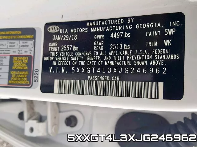 5XXGT4L3XJG246962 фото 2