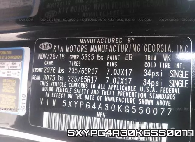 5XYPG4A30KG550077 фото 10