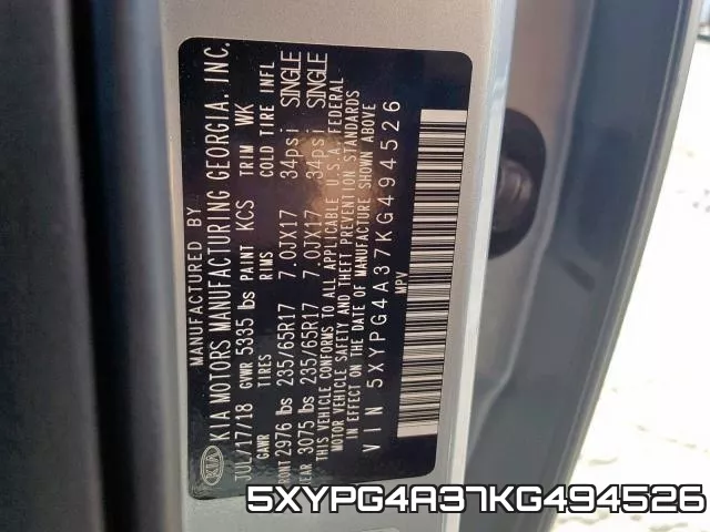 5XYPG4A37KG494526 фото 2