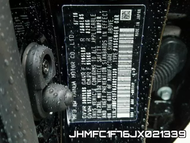 JHMFC1F76JX021339 фото 2
