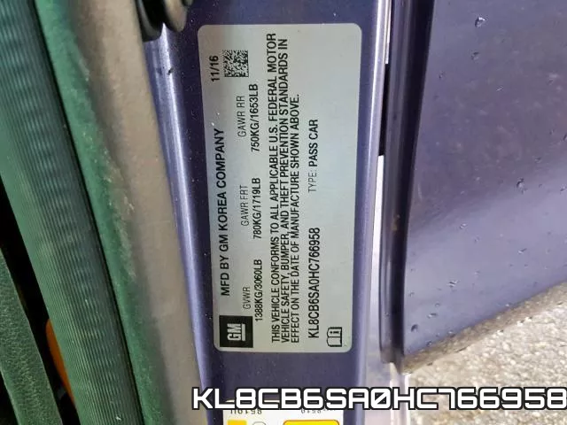 KL8CB6SA0HC766958 фото 2