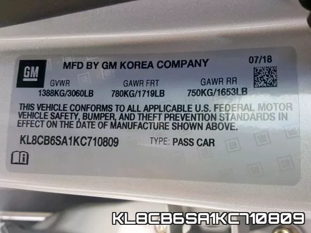 KL8CB6SA1KC710809 фото 2