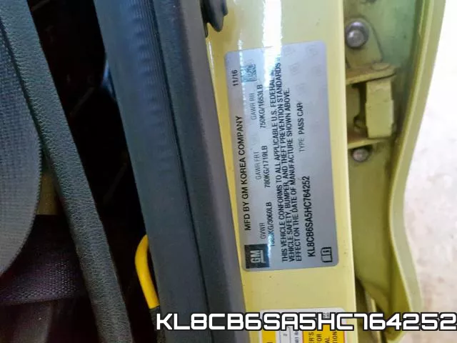 KL8CB6SA5HC764252 фото 2